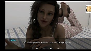 Играть Wvm 38, флиртует с арфистом и Натали в квартире.