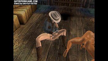 Play This sexy 3d pair of hot cowboys are jerking off