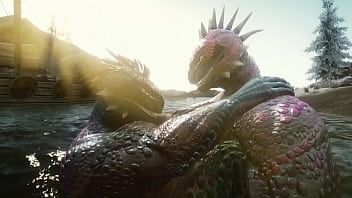 Oynat İki seksi argonyalı suda eğleniyor (skyrim)
