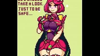 play La pyra de Xenoblade est excitée et cherche une bite après nnn