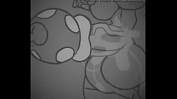Abspielen Futa Prinzessin Pfirsich wird gelutscht und fickt Futa Wendy o. koopa (mit Ton oder gut.. ich habe mein Bestes versucht)
