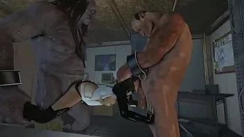 play Slut enfonce une bite de monstre 3d dans sa pénétration