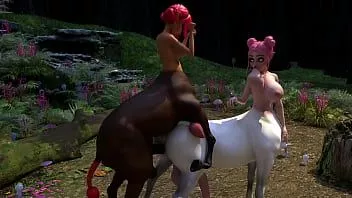 Redare Marea dorință a lui Amy - episodul 2 - Centaur things full cut - un tânăr centaur futanari vizitează profesorul ei pentru a învăța arta reproducerii!