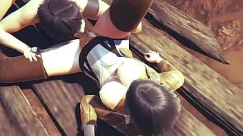play Attack on titans hentai - mikasa fa un pompino e poi lui le fa un cunnilingus - manga anime giapponese asiatico gioco porno
