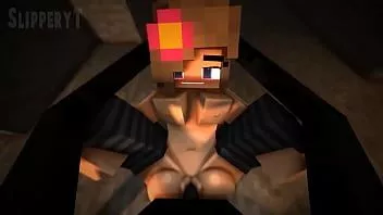চালান জেনি তার ভগ ধ্বংস পায় এবং একটি enderman দ্বারা কাম সঙ্গে পূর্ণ হয়