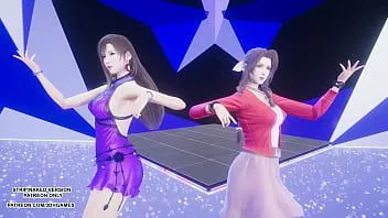 Jouer [mmd] taeyeon - invu aerith tifa lockhart hot kpop dance final fantasy hentai non censuré