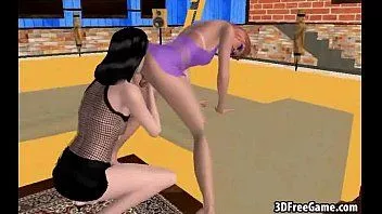 Reproducir Foxy d de dibujos animados travesti consigue follada en el culo