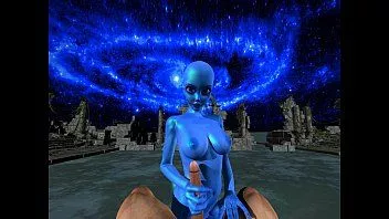 Reproducir Alien azul es follada por la cara y estirada