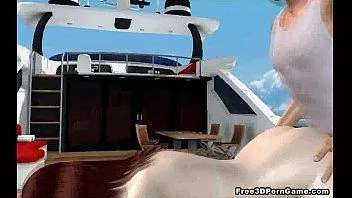 Reproducir Sexy 3d babe llegar doble se asoció en un barco