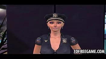 Play This is a 3d recorded game scene with punks who fight over a babe