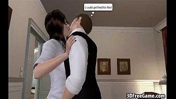 Play This sexy 3d brunette babe with big tits is fucking