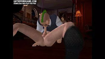 Play Horny 3d cartoon punk hunk getting fucked anally