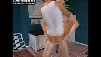 Reproducir En la cocina dos twinks calientes follan en 3d