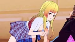 Putar KoiKatsu: Gameplay Hentai Darling Darling Marin - Blowjob Eksplisit, Handjob, Seks Creampie