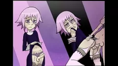 play Crona dan Maka Pemakan Jiwa dalam Pertemuan Futanari Anime Terlarang