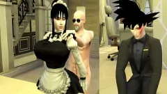 Redare Dragon Ball Hentai: Soția lui Goku mulsă și futută de șef - Episodul 1