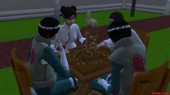 play Hardcore 3D Hentai Gangbang: Tenten's New Training with Big Tits