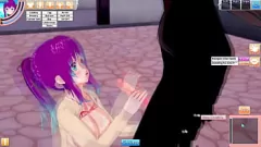 Play Hentai MMD Passion: Leonardo Riviera & Melody's Intense Hall Encounter