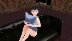 Abspielen Hentai-Anime-Mädchen zieht sich in aufreizender Gravur nackt aus