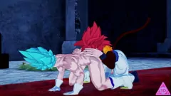 play 无尽辣妹 Gogeta 和 Vegito 互相吮吸对方的大鸡巴