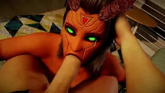 play Curvy Succubus Demon Girl dà un intenso pompino Pov