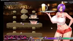 Abspielen Karryns Gefängnis Teil 3: Kellnerin Job, Fingersaugen und intensives Sex, Hentai -Spiel