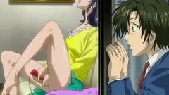 Reproduzir Prazer proibido da madrasta: pego se masturbando no céu de anime