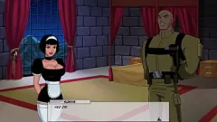 Abspielen Hentai Prinzessin Jasmine in intensiven Blowjob & Dreier Aktion