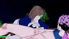 播放 Jujutsu Kaisen的Nobara Kugisaki在激烈的无尽手撞和口交游戏玩法中