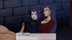 Abspielen Hentai vTuber Raven im Handjob & Cumshot -Orgasmus