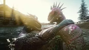 Oynat İki seksi argonyalı suda eğleniyor (skyrim)