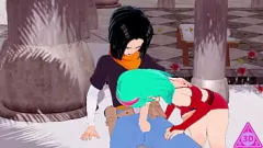 Play Dragon Ball KOIKATSU C18's Explicit Handjob & Blowjob Cumshot Session