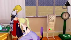 play Handjob rápido com petite adolescente adolescente Edward Winry de Full Metal Alchemist Hentai não censurado