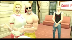 再生 ドラゴンボールZ：ハードコアアナルアクションでMILF Androide18を使用した3Dヘンタイパロディ