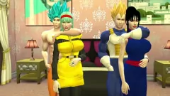 Играть Dragon Ball Z: Hentai Swingers Party - изменяющие жен