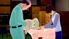 Reproduzir A escuridão de Konosuba em uma paródia de trio BDSM áspera