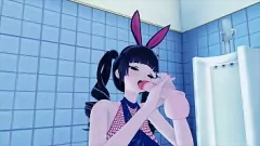 Reproducir Fantasía de squirt y grandes tetas de conejita hentai 3D