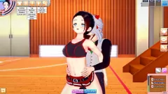 Play Cheerleader Maria Takes Gym Guy for a Wild 3D Hentai Fucking Session with Handjob Action